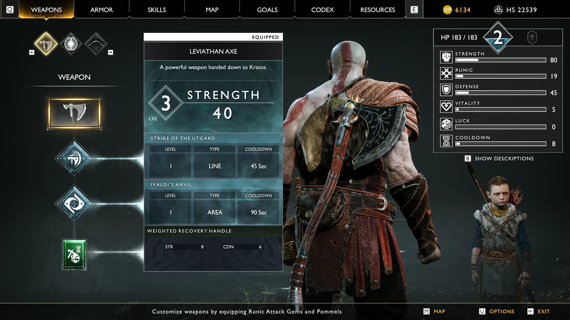 God of War 2018 Gear